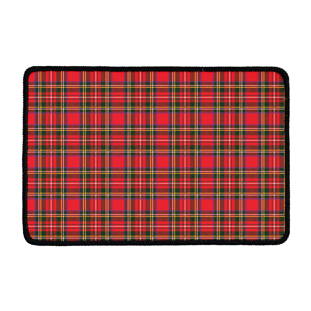 Red And Green Scottish Tartan Print Kitchen Mat