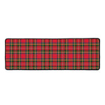 Red And Green Scottish Tartan Print Long Kitchen Mat