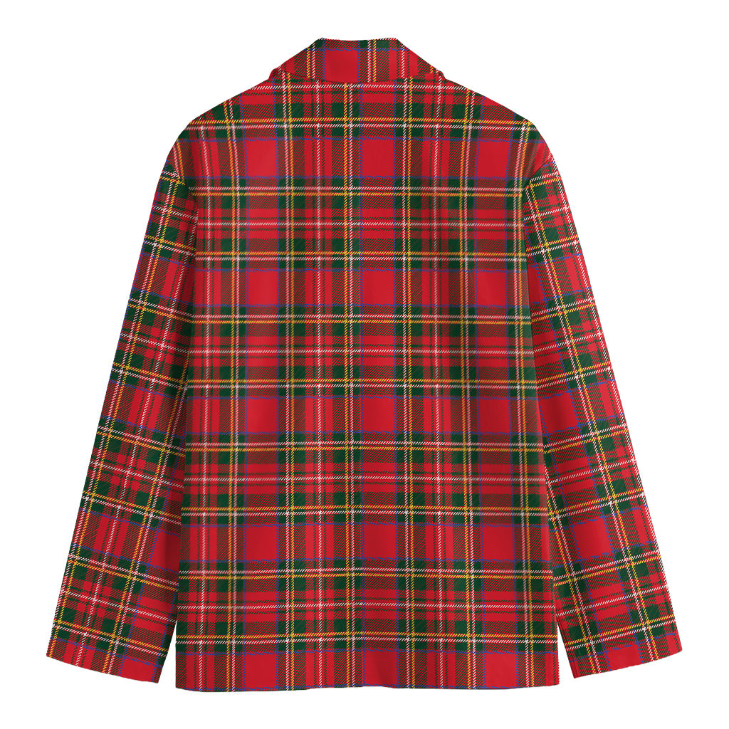 Red And Green Scottish Tartan Print Men's Blazer