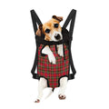 Red And Green Scottish Tartan Print Pet Carrier Backpack