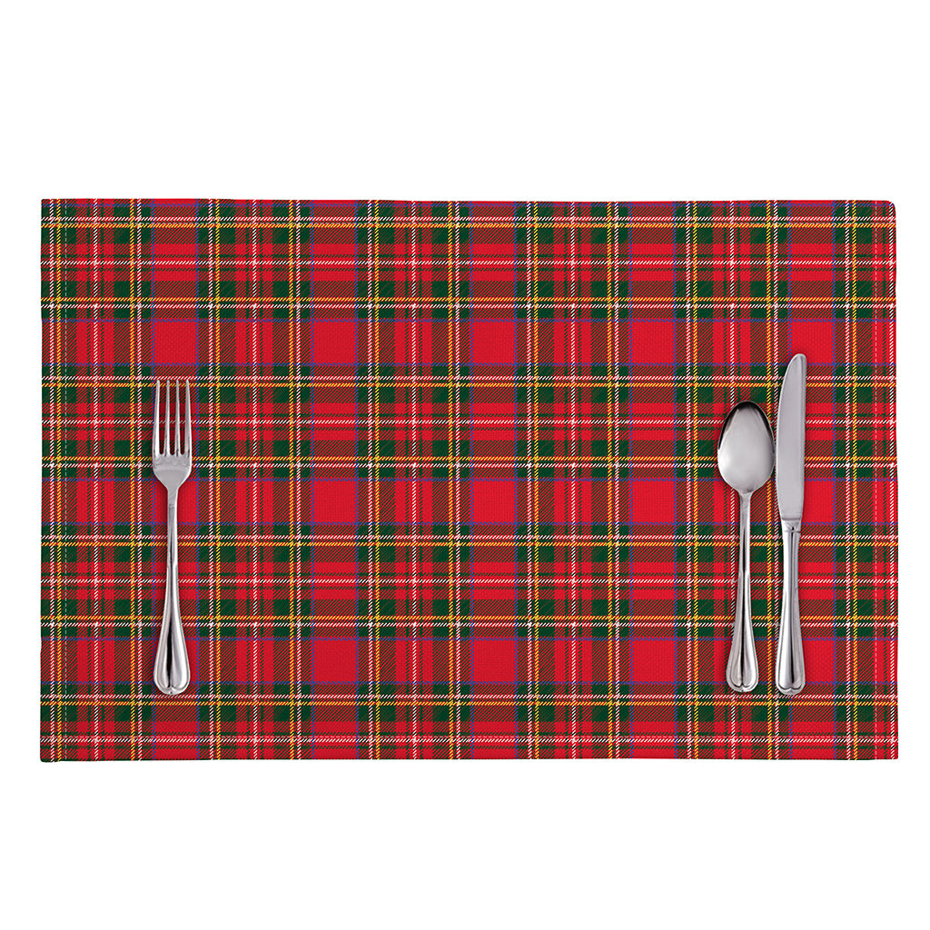 Red And Green Scottish Tartan Print Placemat