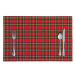 Red And Green Scottish Tartan Print Placemat