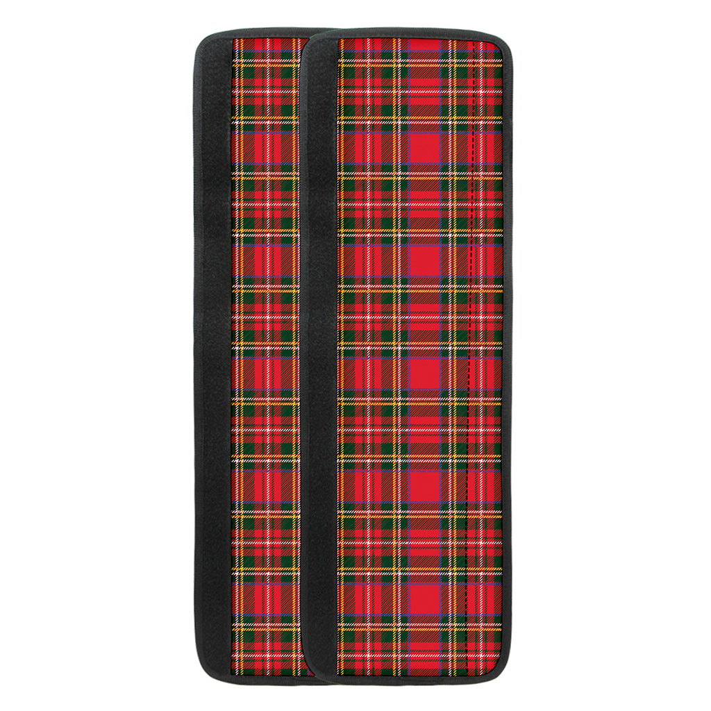 Red And Green Scottish Tartan Print Refrigerator Handle Covers