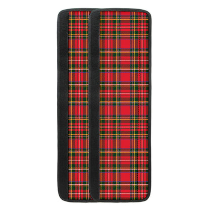 Red And Green Scottish Tartan Print Refrigerator Handle Covers