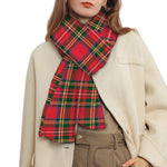 Red And Green Scottish Tartan Print Scarf