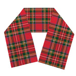Red And Green Scottish Tartan Print Scarf