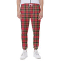Red And Green Scottish Tartan Print Joggers