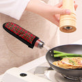 Red And Green Scottish Tartan Print Skillet Handle Cover