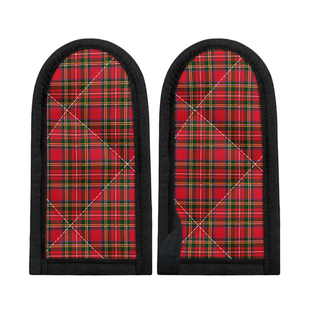Red And Green Scottish Tartan Print Skillet Handle Cover