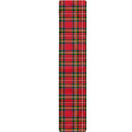 Red And Green Scottish Tartan Print Table Runner