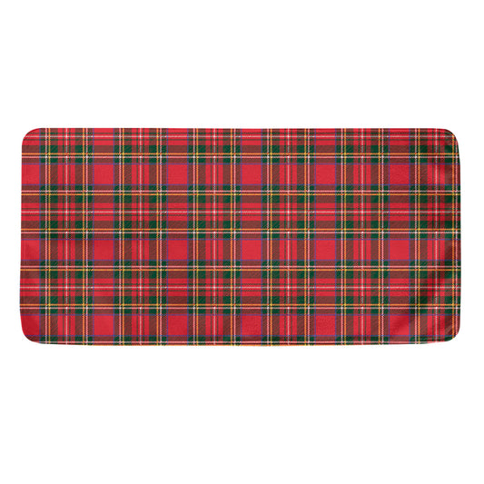 Red And Green Scottish Tartan Print Towel