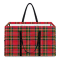 Red And Green Scottish Tartan Print Utility Tote Bag