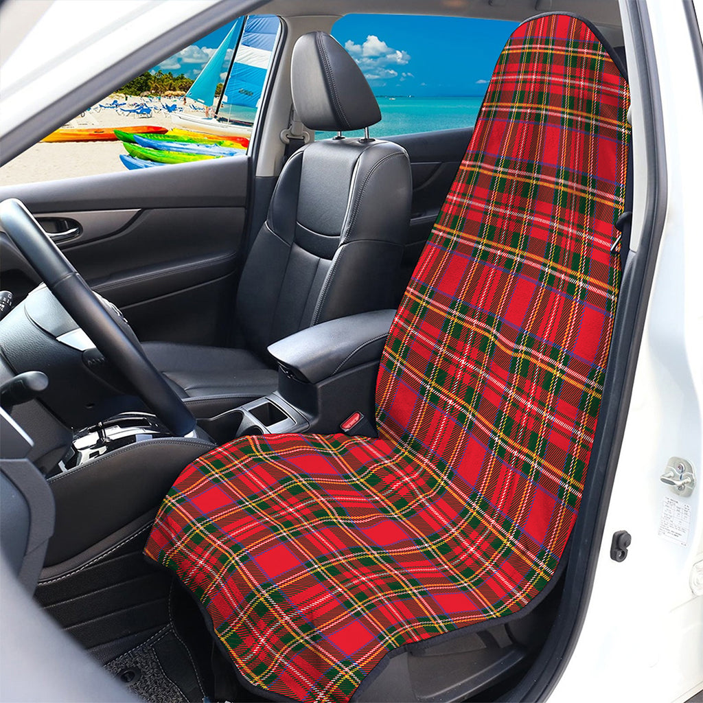 Red And Green Scottish Tartan Print Waterproof Car Seat Cover