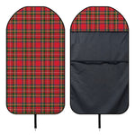 Red And Green Scottish Tartan Print Waterproof Car Seat Cover