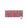 Red And Grey Digital Camo Pattern Print Extended Mouse Pad
