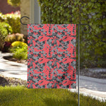 Red And Grey Digital Camo Pattern Print House Flag