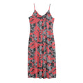 Red And Grey Digital Camo Pattern Print Jersey Midi Cami Dress