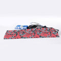 Red And Grey Digital Camo Pattern Print Sports Towel