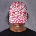 Red And Pink Lips Pattern Print Baseball Cap