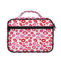 Red And Pink Lips Pattern Print Briefcase Bible Bag