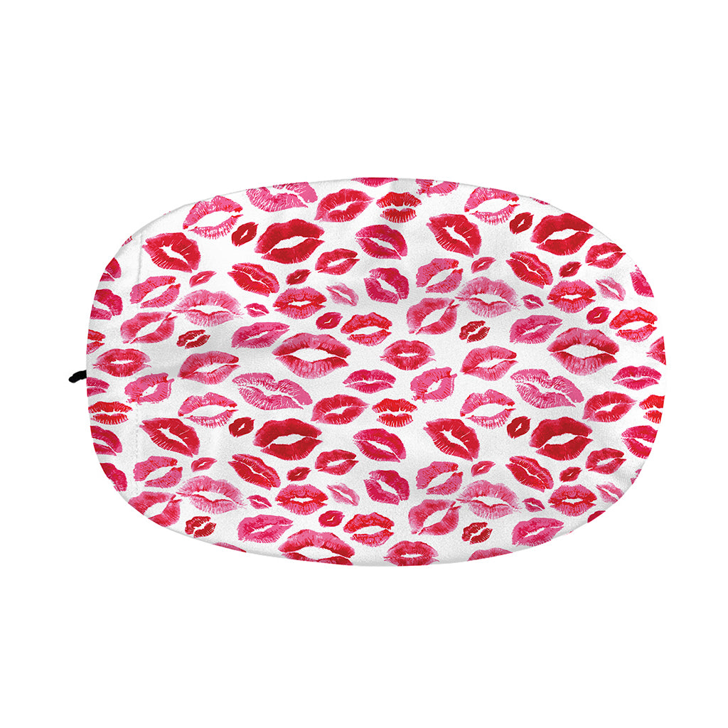 Red And Pink Lips Pattern Print Car Side Mirror Covers