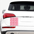 Red And Pink Lips Pattern Print Car Sticker