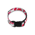 Red And Pink Lips Pattern Print Dog Collar