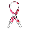 Red And Pink Lips Pattern Print Dog Seat Belt