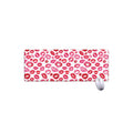 Red And Pink Lips Pattern Print Extended Mouse Pad