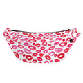 Red And Pink Lips Pattern Print Fanny Pack