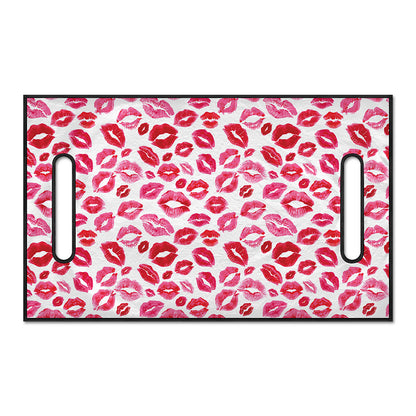 Red And Pink Lips Pattern Print Golf Cart Seat Cover