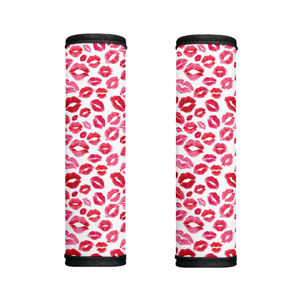 Red And Pink Lips Pattern Print Handle Covers