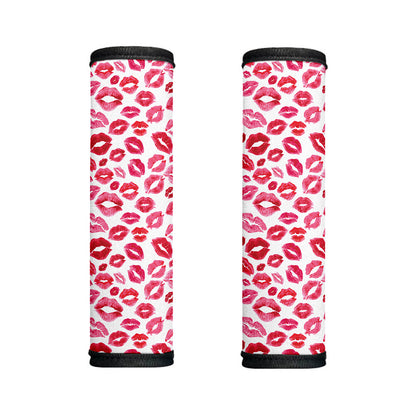 Red And Pink Lips Pattern Print Handle Covers