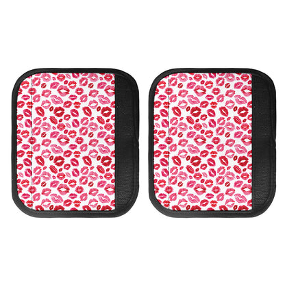 Red And Pink Lips Pattern Print Handle Covers