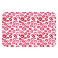 Red And Pink Lips Pattern Print Indoor Door Mat