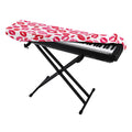 Red And Pink Lips Pattern Print Piano Keyboard Cover