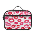 Red And Pink Lips Pattern Print Portable Lunch Bag