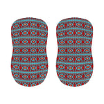 Red And Teal Southwestern Pattern Print Bar Stool Covers