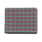 Red And Teal Southwestern Pattern Print Bifold Wallet