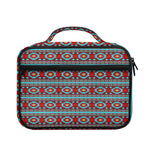 Red And Teal Southwestern Pattern Print Briefcase Bible Bag