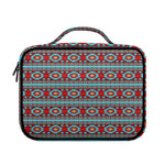 Red And Teal Southwestern Pattern Print Briefcase Bible Bag