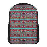 Red And Teal Southwestern Pattern Print Casual Backpack