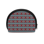 Red And Teal Southwestern Pattern Print Coin Purse