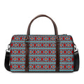 Red And Teal Southwestern Pattern Print Duffel Bag