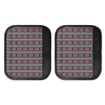 Red And Teal Southwestern Pattern Print Handle Covers