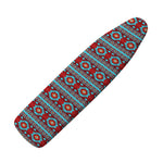 Red And Teal Southwestern Pattern Print Ironing Board Cover