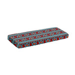 Red And Teal Southwestern Pattern Print Piano Keyboard Cover