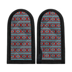Red And Teal Southwestern Pattern Print Skillet Handle Cover