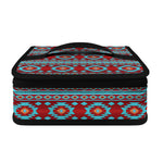 Red And Teal Southwestern Pattern Print Small Lunch Bag