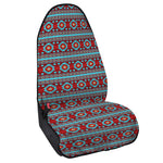 Red And Teal Southwestern Pattern Print Waterproof Car Seat Cover